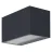 Ledvance Smart+ WiFi LED Wall Light Outdoor Brick Wide Dark Grey 14W 600lm - 830 Warm White | RGBW