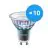 Multipack 10x Philips MASTER LED Spot ExpertColor GU10 PAR16 3.9W 280lm 36D - 930 Warm White | Best Colour Rendering - Dimmable - Replaces 35W