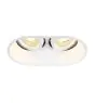 SLV Horn Double Spot Aluminium White | Suitable for 2x GU10 